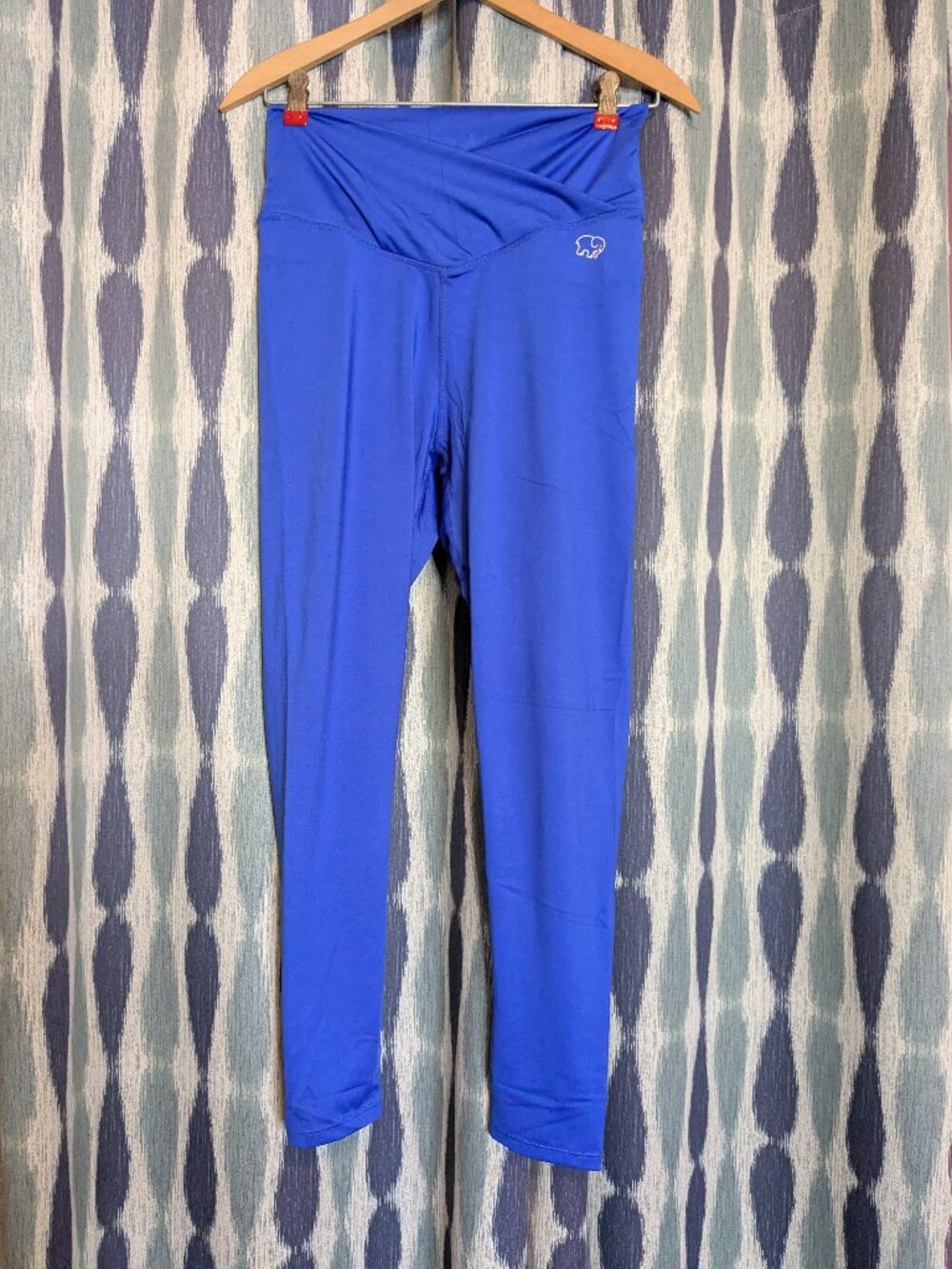 Ivory Ella Royal Blue High Rise Athletic Leggings Women's Large